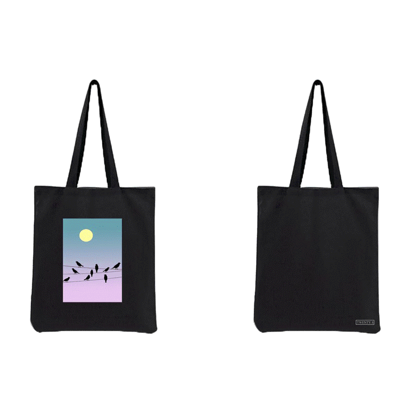 กระเป๋าผ้าสกรีนลายสุดอาร์ต มีให้เลือกด้วยกันถึง 10 ลาย Collection Black Art - TWENTY 8