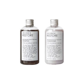 โปรโมชั่น : Restore shampoo หรือ Conditioner ผลิตภัณฑ์ช่วยฟื้นฟูผมร่วง รังแค หนังศีรษะมัน ผมหงอก จาก SKIN SYRUP