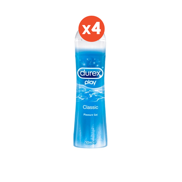 [ใส่โค้ดลดเพิ่ม 150.-]Durex เจลหล่อลื่น เพลย์ คลาสสิค 50 มล. รวม 4 ขวด-x4