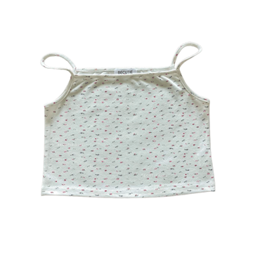 โปรโมชั่น : Ivy crop ครอปสายเดี่ยว ♥ พร้อมส่ง❗️ ลด15% ไม่มีขั้นต่ำ WTBKNC ♥ เสื้อครอป เสื้อสายเดี่ยวลายดอกไม้ Becutiegirl