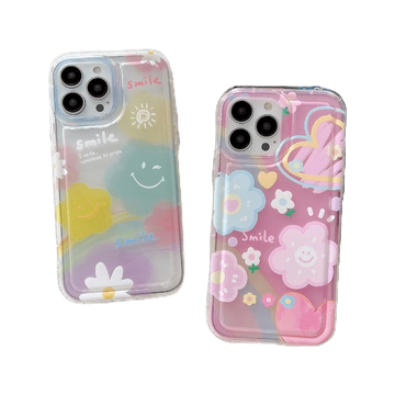 Mowin - เข้ากันได้สำหรับ เคสไอโฟน เคสไอโฟน11 สำหรับ iPhone 14 Pro Max เคส iphone เคส TPU อ่อนเคสใสถุงลมนิรภัยกันกระแทกป้องกันกล้องดอกไม้สีชมพูเข้ากันได้สำหรับ iPhone 13 Pro Max 12 Pro Max 11 Pro Max 7plus XR xs max