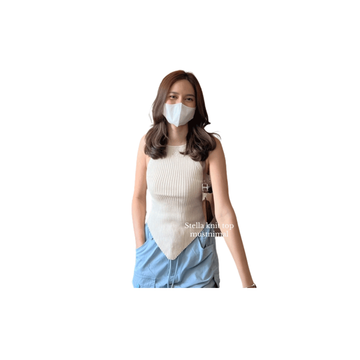 โปรโมชั่น : พร้อมส่งทุกสี MUSTNIMAL | Stella knit เสื้อกล้ามไหมพรมผ้าหนาพรีเมียม ปลายโค้ง เสื้อเจนนี่ y2k