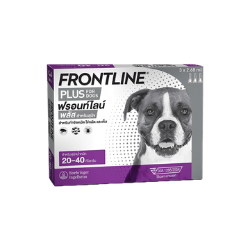 โปรโมชั่น : FRONTLINE PLUS DOG Size L 20-40 kg ฟรอนท์ไลน์ พลัส ยาหยดกำจัดเห็บหมัด สำหรับสุนัข ขนาด L น้ำหนัก 20-40 กก.