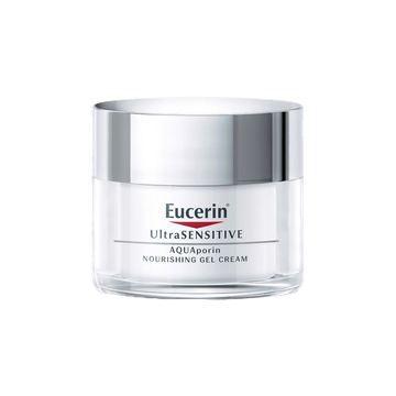 โปรโมชั่น : Eucerin UltraSENSITIVE AQUAPORIN NOURISHING GEL CREAM 50 ML ยูเซอริน ครีมบำรุงผิวหน้า สำหรับผิวแห้ง ขาดน้ำ เติมความชุ่มชื้น