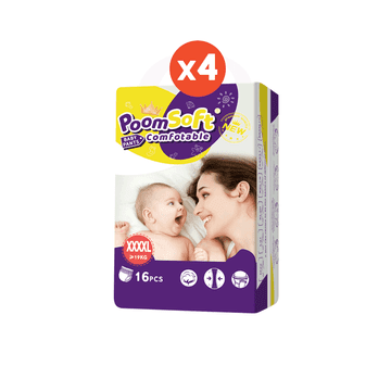 โปรโมชั่น : 【จัดส่งฟรี！】Poomsoft แพมเพิส เดย์ไนท์แพ้นส์ Baby Pants แพมเพิส เด็ก M-XXXXL ผ้าอ้อมแบบกางเกง กางเกงผ้าอ้อม