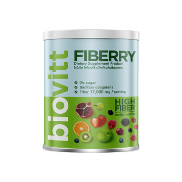 ใหม่! Biovitt Fiberry ไบโอวิต ไฟเบอร์ สูง สำหรับคนทานผักยาก ดีท็อกซ์ ปรับสมดุลการขับถ่าย ถ่ายง่าย พุงยุบ อิ่มเร็ว แท้%