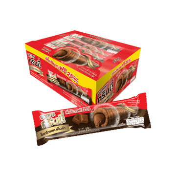 โปรโมชั่น : กรินนี่ 15g 5บ. 12 กล่อง 144 ชิ้นดับเบิ้ลช็อกโกแลต