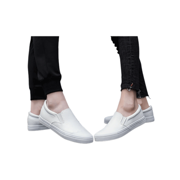 โปรโมชั่น : ใส่โค้ด SCA5PA ลดเพิ่ม 30พร้อมส่ง🇹🇭s.35-45Slip on รองเท้าผ้าใบสวมหนังนิ่ม