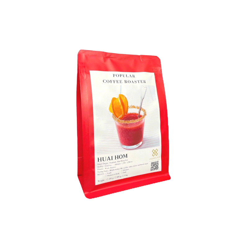 โปรโมชั่น : Popular coffee Roasters เมล็ดกาแฟคั่ว Huai Hom Mae Hong Son