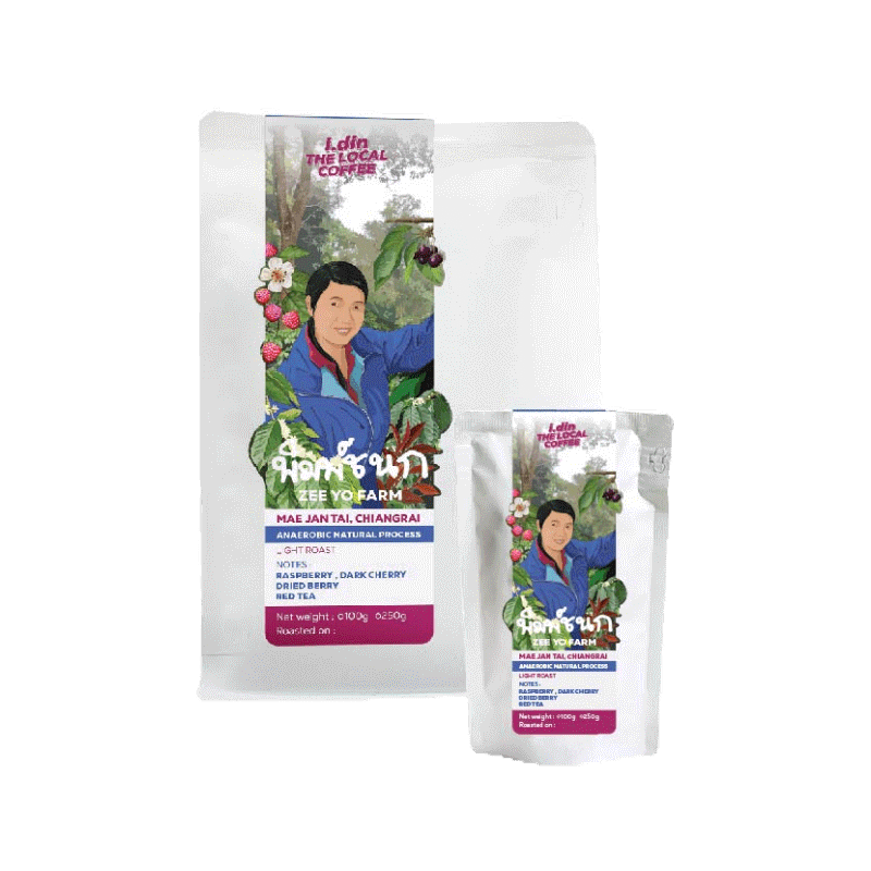 พิมพ์ชนก (ZEEYO FARM) ANAEROBIC NATURAL PROCESS (17.04.66) / เชียงราย อราบิก้าแท้ 100% (micro lot)