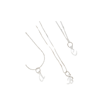 โปรโมชั่น : Alphabet Pendant S925 | จี้ตัวอักษรเงินแท้92.5% ขนาด 6 มิล ราคาเฉพาะจี้ไม่รวมสร้อย