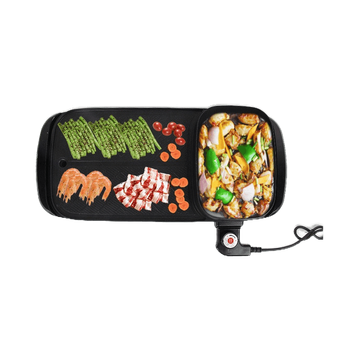 โปรโมชั่น : Flashsale 249.- ABL เตาปิ้งย่างพร้อมหม้อชาบู เตาบาร์บีคิว เตาปิ้งย่าง สุกี้ เตาย่างไฟฟ้า หม้อชาบู