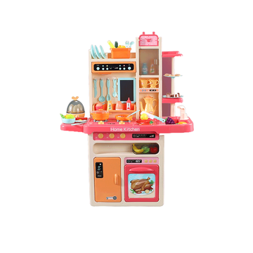 TinyLion ของเล่นเด็กครัว ชุดครัวของเล่น เตาแก๊สพร้อมเสียงและแสง เครื่องใช้ในครัวขนาดใหญ่ ของเล่นจำลองการทำอาหารในครัว