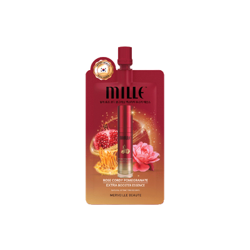 โปรโมชั่น : Mille เอสเซนส์น้ำโสมกุหลาบถั่งเช่า Booster Essence ลดเลือนจุดด่างดำ ผิวใส 6 g.