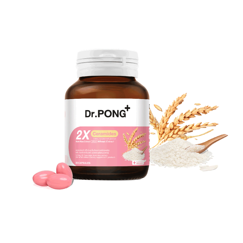 โปรโมชั่น : Dr.PONG 2X CERAMIDES FROM RICE EXTRACT PLUS WHEAT EXTRACT