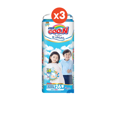 [ขายยกลัง] GOO.N Premium Super Jumbo กูนน์ พรีเมี่ยม ซุปเปอร์จัมโบ้ ผ้าอ้อมเด็กแบบกางเกง แพมเพิสกูนน์ ไซส์ XXXL 26 ชิ้น