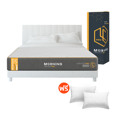 โปรโมชั่น : Morning Sleep ที่นอนยางพาราแท้ เสริมพ็อกเก็ตสปริง 2in1 ได้ทั้งรอบรับสรีระ ได้ทั้งความนุ่มเด้ง ที่นอนสปริง รุ่น Latex Elite