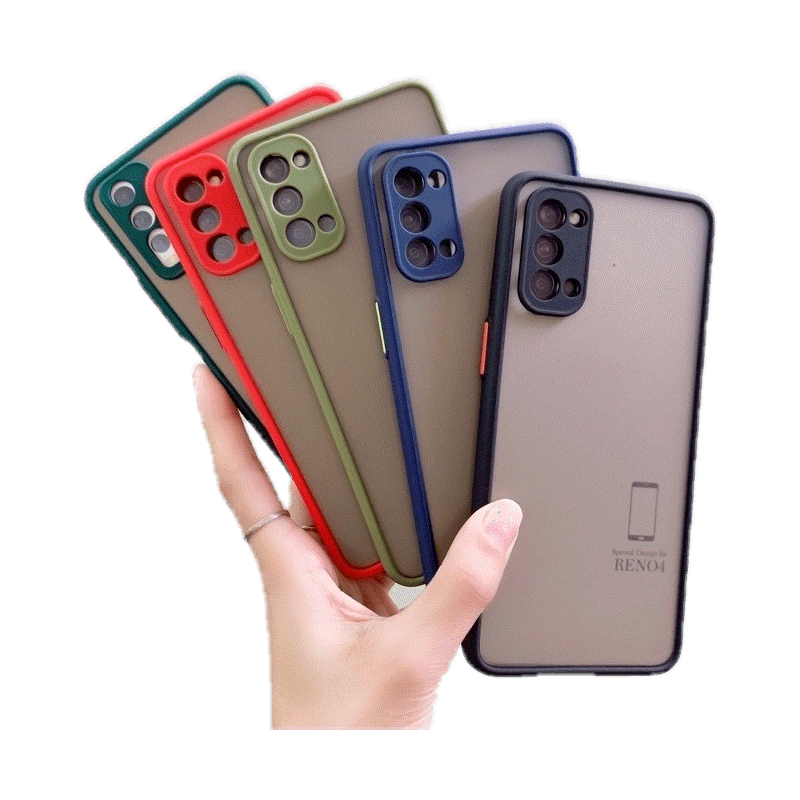 โปรโมชั่น : เคสขอบสี เคส Oppo reno4 A5s A5 2020 A9 2020 A7 A3s A91 A92 A31 A12 F9 F11pro A53 เคสออปโป้ case เคสกันกระแทก เคสโทรศัพท์