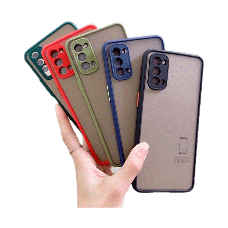 เคสขอบสี เคส Oppo reno4 A5s A5 2020 A9 2020 A7 A3s A91 A92 A31 A12 F9 F11pro A53 เคสออปโป้ case เคสกันกระแทก เคสโทรศัพท์