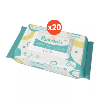 [คืนเงิน 30% โค้ด 30CCB88] Poomsoft ทิชชู่เปียก กระดาษเปียก 20Packs(1600pcs) baby wipes ทิชชู่เปียกสําหรับเด็ก