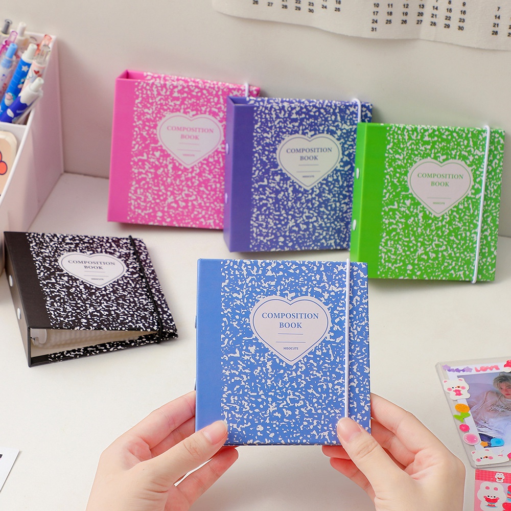 พร้อมส่ง Mini Composition book อัลบั้มรูป แฟ้มเก็บการ์ด อัลบั้มรูปโพลา ...