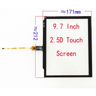 9.7 Inch Touch Screen Sensor Digitizer Glass Tesla Panel 2.5D GT911 6Pin 212*171mm For Radio GPS