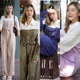 Basics jumpsuit (490.-) ♥️♥️ เราเลือกผ้ากันอยู่นานมาก ~ กว่าจะจบที่ผ้านี้ ใส่สบายมากกก  เป็นลุคมินิมอลลงตัว เกาหลีเกาใจ