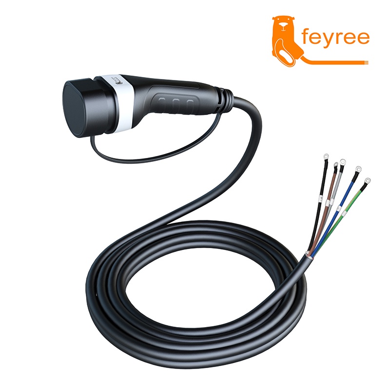 feyree-ev-สายชาร์จ-type2-ตัวเมีย-32a-7kw-1-เฟส-3-เฟส-11kw-22kw-iec62196-2-สําหรับรถยนต์ไฟฟ้า