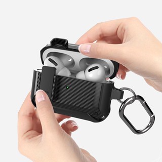 เคสหูฟัง พร้อมคลิปล็อค กันกระแทก สําหรับ Airpods Pro 2 Airpods 3 AirPod 2 &amp; 1