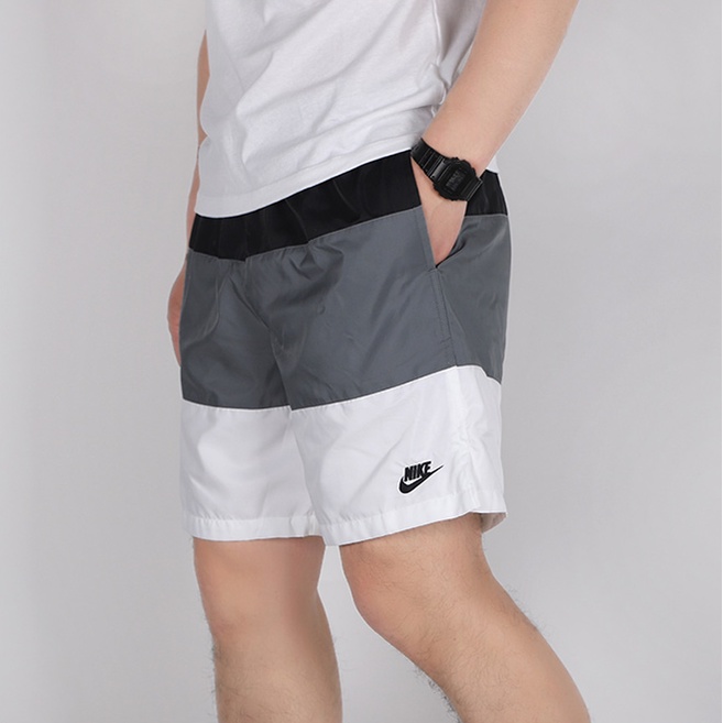 100 Genuine Nike Men's Patchwork Casual Shorts Sport Quickdrying Shorts CJ4488 Shopee Thailand