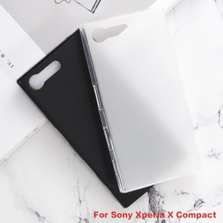 เคสโทรศัพท์มือถือ ซิลิโคนนิ่ม TPU สีดํา สําหรับ Sony Xperia X Compact F5321