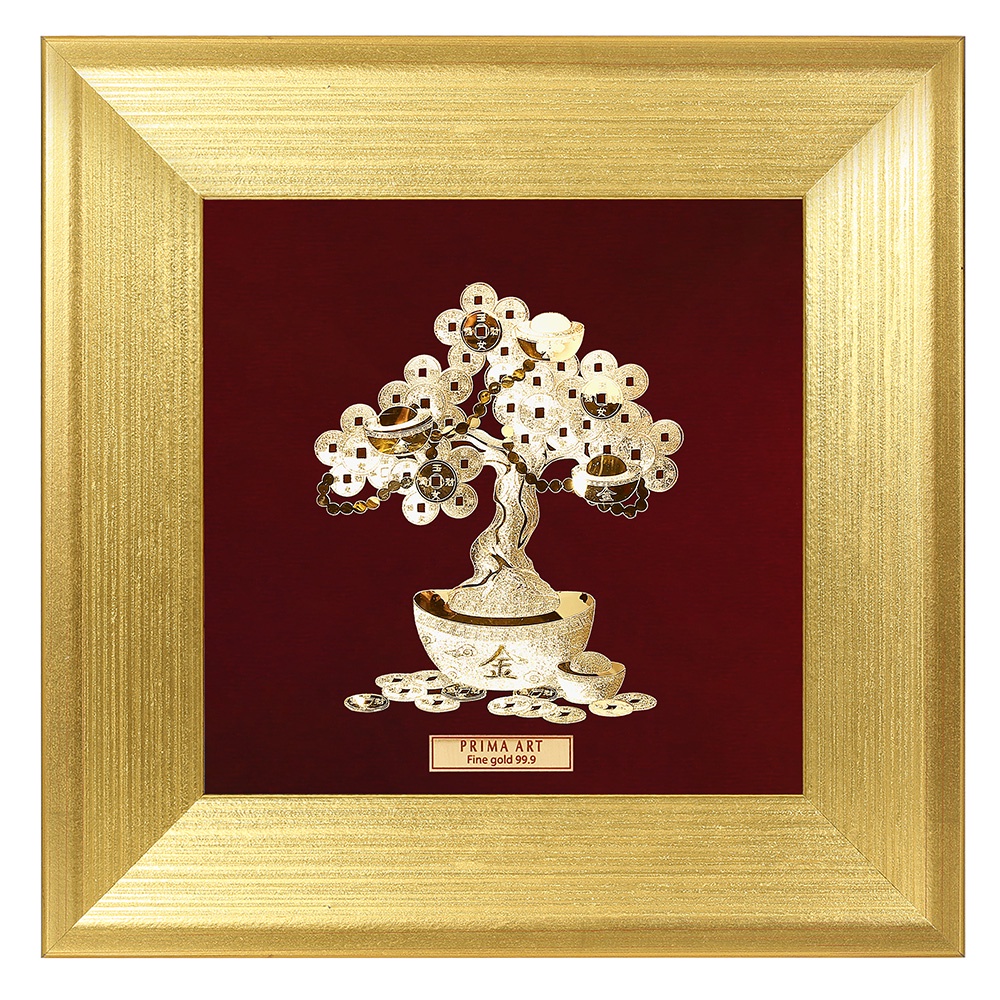 ภาพหน้าปกสินค้าPRIMA แผ่นภาพทองคำต้นไม้แห่งความมั่งคั่ง 704S0433-04