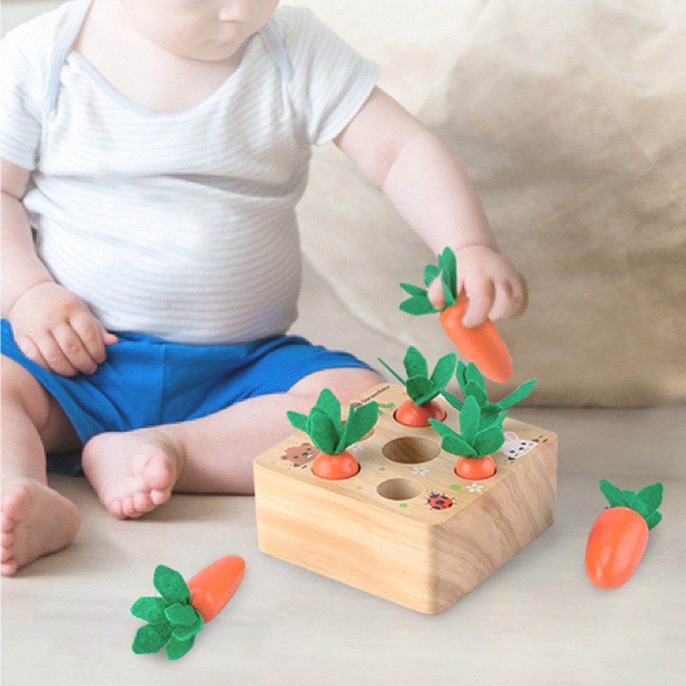 lm-wooden-toys-montessori-shape-size-sorting-puzzle-carrots-harvest-developmental-gifts-for-toddlers-kids