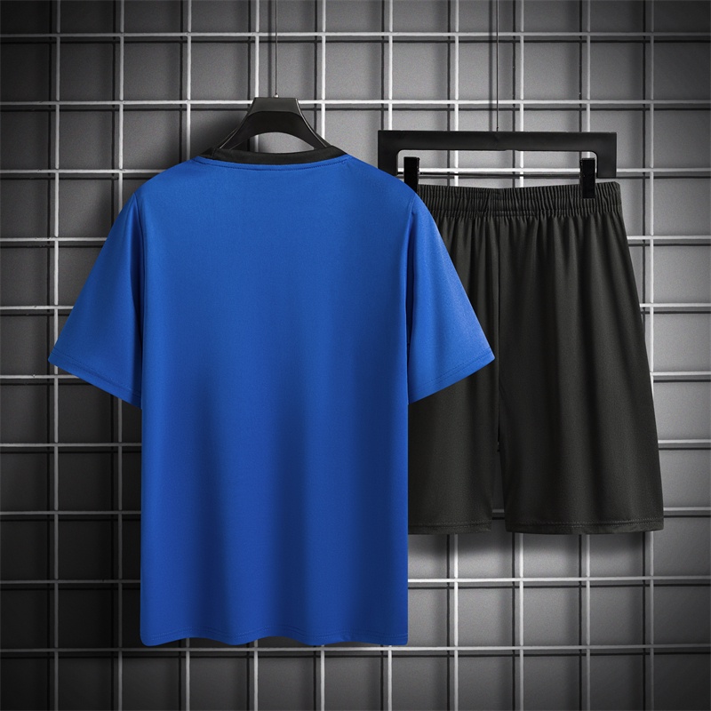 เสื้อ-กางเกง-ชุดกีฬาชาย-ชุดฟุตบอลสีน้ำเงิน-ชุดเซ็ทกีฬา-ทผู้ชาย-ชุดเชตผู้ชาย-ชุดกีฬา-ชุดเซ็ทกางเกง