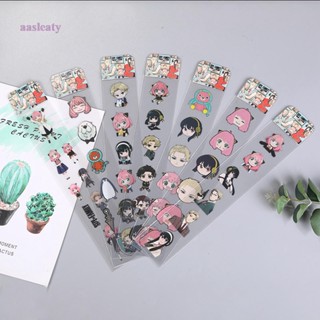 Aasleaty สติกเกอร์ Pvc ลายอนิเมะ SPY×FAMILY กันน้ํา สําหรับติดตกแต่งกระเป๋าเดินทาง สเก็ตบอร์ด กีตาร์ รถยนต์ รถจักรยานยนต์ DIY