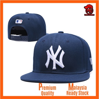 Mlb NE New York NY Yankees หมวกแก๊ป ปรับสายได้ สไตล์ฮิปฮอป สําหรับผู้ชาย และผู้หญิง (สีน้ําเงินเข้ม)