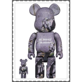 (ของแท้) BE@RBRICK Benjamin Grant「OVERVIEW」TOKYO JAPAN 100% &amp; 400% (Bearbrick)