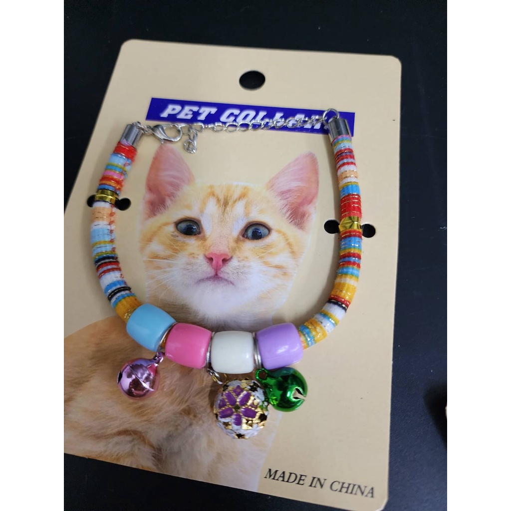 pet-collars-ปลอกคอกระพรวน-สำหรับสัตว์เลี้ยง-เหมาำสำหรับ-สุนัข-และแมว-ขนาดน้ำหนักตัว-3-5-กก-คละสี