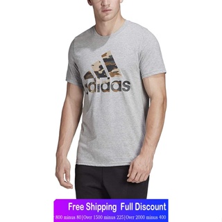 Adidasเสื้อยืดแขนสั้น Adidas Mens Tee Casual Look T-Shirt Grey - FR8266 (M) AdidasShort sleeve T-shirts&lt;Aq