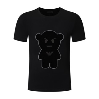 เสื้อคู่ - ผู้ชายแขนสั้น ARMAN1 2022 ฤดูร้อนสไตล์ใหม่หมีแฟชั่นคอกลมเสื้อยืดลําลองเสื้อยืดขนาดใหญ่