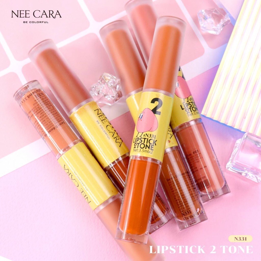 nee-cara-lipstick-2-tone-matte-amp-gloss-นีคาร่า-ลิปสติก-ทู-โทน-แมท-แอนด์-กลอส-n331