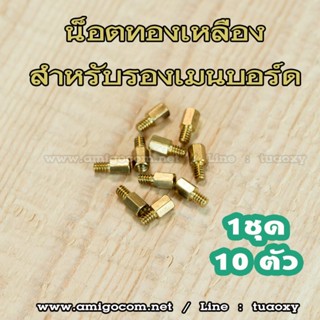 ภาพหน้าปกสินค้าน็อตทองเหลือง สำหรับรองเมนบอร์ดคอมพิวเตอร์ ที่เกี่ยวข้อง