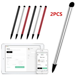 2pcs Stylus Pen 2 In 1 Capacitive Resistive Touch Screen Pencil Universal Phone Tablet Drawing Pen for IPhone Samsung IP