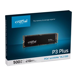 Crucial P3 Plus 500GB PCIe4.0 NVMe M.2 2280 Internal SSD (4700MB/s) CT500P3PSSD8