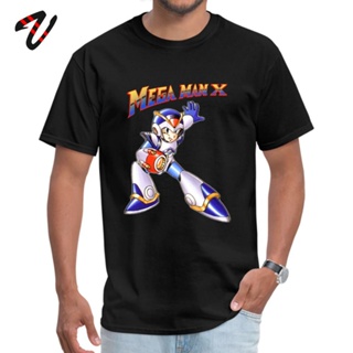 เสื้อโอเวอร์ไซ แฟชั่นยูนิเซ็กซ์เสื้อยืดคอกลมแขนสั้นพิมพ์ลาย Mega Man X Cool Krav Maga สําหรับผู้ชาย