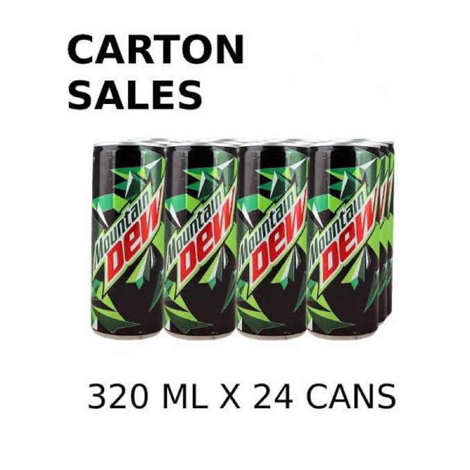 🔴พร้อมส่ง🔴Mountain DEW เครื่องดื่ม!! 1 ถาด 24กระป๋อง ราคาส่ง ยกถาด ...