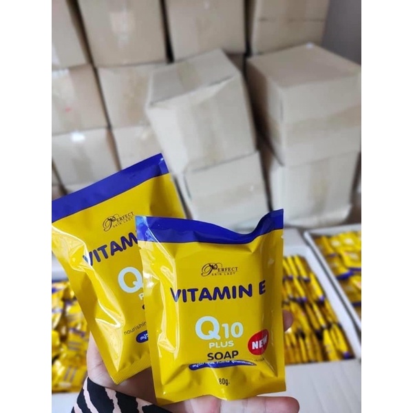 สบู่วิตมินอีคิวเทน-vitamin-e-q10plus-soap-ซอง80g