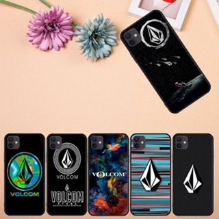 เคสโทรศัพท์มือถือแบบนิ่ม ลาย VOLCOM สีดํา สําหรับ iPhone 11 11 Pro 11 Pro Max 12 12 Mini 12 Pro 12 Pro Max