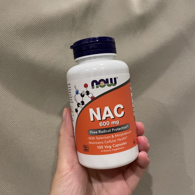 Now Foods, NAC 600 mg 100 Veg Capsules N-Acetyl-L-Cysteine | Shopee ...