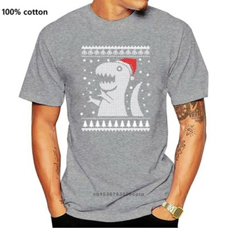 เสื้อยืดวินเทจ - 2022 ผู้ชายเสื้อยืดผู้ชายผู้ชายคริสต์มาส Dino เสื้อสเวตเตอร์น่าเกลียดสเวตเตอร์ Sli